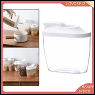 ◿ [LOVOSKI2] Large Cereal Dry Food Storage Container Container Airtight Lid Suitable for Cereal, Fl