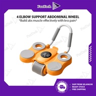 FunTech Premium Adjustable Upgraded Elbow Abs Roller Knee Roller Wide Ab Wheel Plank Roller