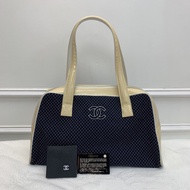 中古包💙Chanel漆皮拼布保齡球