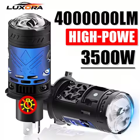 3500W H4/9003/HB2 LED Headlight Bulb Canbus Projector Lens Plug Play 6500K CSP Chip 4000000LM Super 