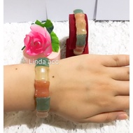 gelang giok warna warni ready