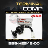 TERMINAL COMP POT USB CHARGER PLUG SOCKET (100% ORIGINAL YAMAHA VIETNAM) BB8-H254B-00