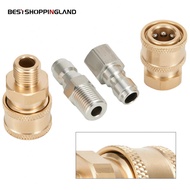 【BESTSHOPPING】Convenient Copper Quick Release Adapter 14 Male Male Fitting for Pressure Washer
