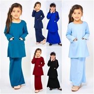 BAJU KURUNG KEDAH KLASIK KURUNG BUDAK KIDS BABY BLUE NAVY ROYAL BLACK MAROON TEAL BLUE HITAM AT MURA