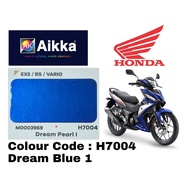 HONDA EX5, VARIO, RS H7004 DREAM PEARL BLUE 2K Cat Motor Aikka Vircoat Aerosol Spray Motor Cover Cat Tin Spray Bancuh