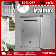 Letter Mailbox Post Box Waterproof Outdoor Security Locking Aluminium Alloy Suggestion Box