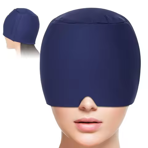 Upgraded Full Coverage Migraine Ice Head Wrap Headache Relief Hat Hot And Cold Therapy Migraine Cap 