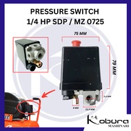 Automatic Pressure Switch 1/4 hp SDP/ MZ 0725 - 4 Hole Air Compressor