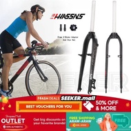 HASSNS M5EV Fork MTB Rigid Fork 26/27.5er MTB Alloy Front Fork Suitable for Disc Brake V Brake