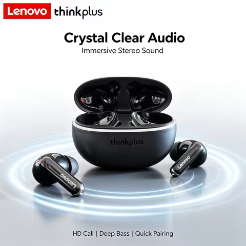 Lenovo XT88 TWS Earphones Bluetooth Headset Earpods Dual Microphone Noise Reduction Lightweight Comf