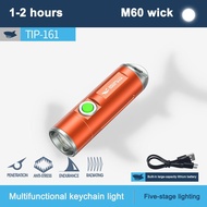 800mah Mini Portable Keychain Retractable Zoom Flashlight Ultra Outdoor Lamp Light Bright Work M0o3