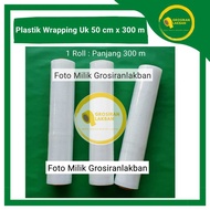 Plastic Wrapping Stretch Film 50cm x 300m Packing Wrap Clear Packaging 50x300