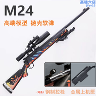 【全館免運】捷鷹新款M24/msr/AWM拋殼軟彈玩具金屬推筒不可發射模型裝飾配件