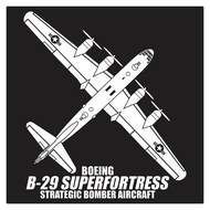 Boeing B-29 Superfortress Bomber Aircraft, Cutting Sticker