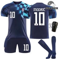 2223克羅埃西亞客場世界盃款10號莫德裡奇足球服套裝球衣帶原版襪子
