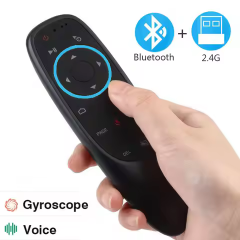 G10S Pro 2.4G + Bluetooth Air Mouse Voice Remote Control Wireless Gyroscope IR Learning for H96 MAX 