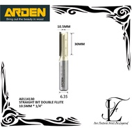 ABRASIVE MALL ARDEN ROUTER BIT STRAIGHT BIT DOUBLE FLUTE A0114130 10.5MM * 1/4" #06