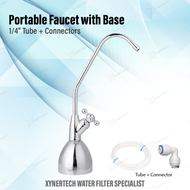 Portable Faucet with Base For All Water Purifier Use Chrome Faucet ( CUCKOO/ COWAY)