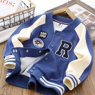 Korean Varsity Baseball Jacket for Boys 1 2 3 5 7 12 Years Old Custom Screen Printed Letters and Nam