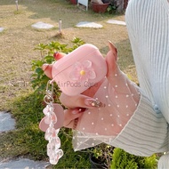 Simple Pink Flower Frangipani AirPods Pro3 Case AirPods 4/4anc Case AirPods Case For AirPods 1/2/3/4