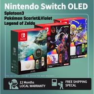 Nintendo Switch OLED Console Splatoon 3 edition/ Pokémon Scarlet&amp;Violet/ Legend of Zelda 1 Year local Warranty