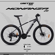 Mtb mountain bike 26 inch united frame alloy 24 speed shimano disc brake high quality innercable sni