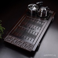 Factory Direct Wholesale Set Tea Tray Tea Set Four-in-One Xiangyun Ebony Ebony Wood Tea Tray Xianglo