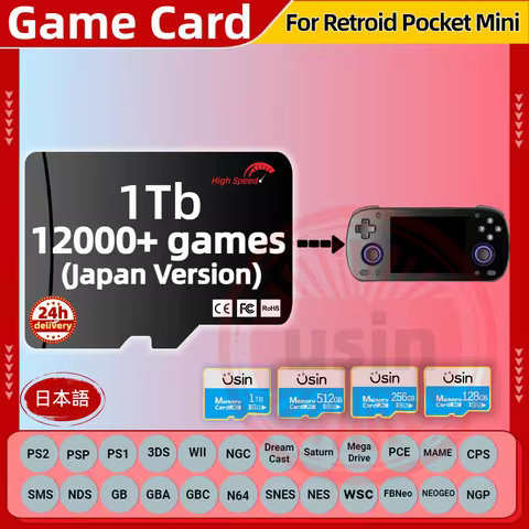 TF Game Card For Retroid Pocket Mini RPmini Retro Japan Games PS2 PSP Android portable Handheld Gami