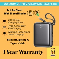 Joyroom JR-PBF27  3-In-1 10,000mah/20,000mah Mini Fast Charge 3C Power Bank