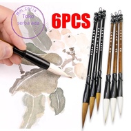 6 PCS Chinese Calligraphy Writing Brushes Maobit Chinese Feather/ Chinese Calligraphy Brushes