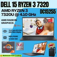 Dell 15 DC15255 Laptop | AMD Ryzen 3 7320U Quad-Core | 15.6” FHD 120Hz | SSD Laptop | Office Student
