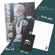XO A5 Spring Notebook, Notebook - Jujutsu Kaisen Anime Notebook (40 pages)