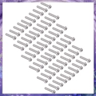 [P K A M] M2 x 8mm 304 Stainless Steel Pan Head Screws Bolt 60pcs