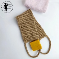 Body Scrubber Organic Scrubber Men's Jute Body Scrubber Exfoliating scrubber For Father