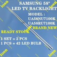 UA58NU7100K UA58RU7100K SAMSUNG 58" LED TV BACKLIGHT (LAMP TV) UA58NU7100 58NU7100K UA58RU7100 58RU7