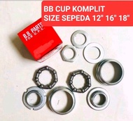 Rotel Gir Engkol As Tengah Langsung Ukuran Size 12 / 16 / 18 Inch BMX Mini Sepeda Anak Anak Termasuk