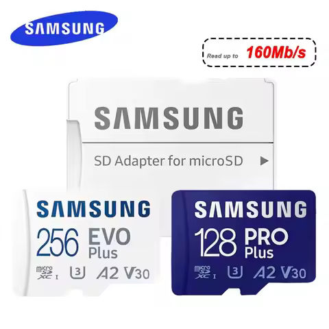 SAMSUNG EVO Plus Micro SD Card 128GB 64GB 512GB 256GB Memory Card SD U1 U3 4K Micro SD Pro Plus Flas