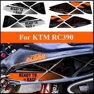 For KTM RC390 RC 390 Racing To Racing Motorcycle Swingarm Sticker Motor Rotating Shaft Decor Decals