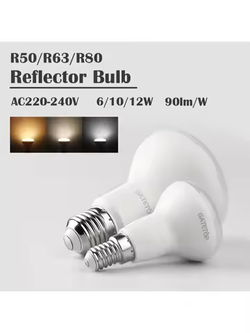 2-10pcs LED R50 R63 R80 Bulb E27 E14 Base Lamp 220V No flicker 6W 10W 12W Warm Cold 3000K 4000K 6000