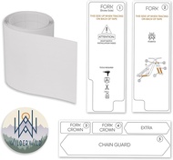 Bike Fork And Chainstay Protector Tape- High Impact Clear Vinyl Wrap (4 ”X36) Bike Frame Protection 