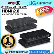 ArgoX 1x2 / 1x4 HDMI 2.0 Splitter with 4K 30Hz, 3D, 6Gbps | HDSP1X2 HDSP1X4