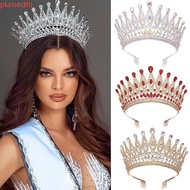 PLANED Baroque Crown, Vintage Antique Bronze Queen Tiara Crown, Trendy Elegant Shiny Adjustable Anci