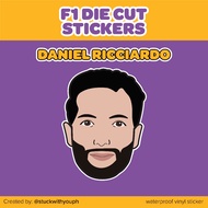DANIEL RICCIARDO (F1) Waterproof, Vinyl Matte Sticker