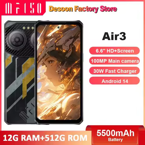 IIIF150 Air3 Rugged Machine Dynamic Island 512 GB 12 GB 100 MP Kamera Ultradünne, robuste 30 W Schne