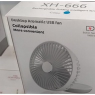 Mini Fan USB Rechargeable Folding Intelligent Fan XH-666 (6inch) I Fan Rechargeable Desktop Fan Arom