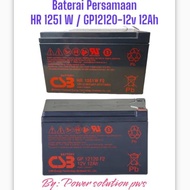 Battery / Battery Equation from CSB HR 1251 W F2 GP 12120 F2 12V 12Ah