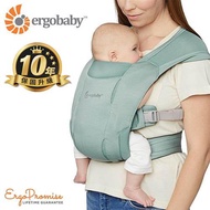 【ergobaby】Embrace 環抱二式 初生嬰兒背帶柔軟透氣款－豆綠色_廠商直送