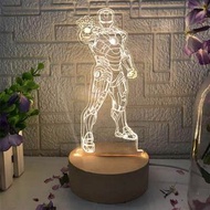 Marvel  iron man 燈 夜燈 小夜燈 美國隊長 蜘蛛俠 spider man 蝙蝠俠 marvel 擺設 裝設 公仔 家居
