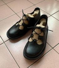 極新🎈德國正品 手工 真皮TRIPPEN 女款 37（24）經典蟑螂鞋 復古 娃娃鞋 休閒鞋