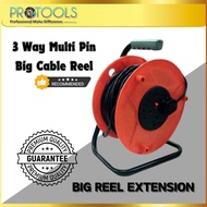 SUM 3-Way 25m/50m Big Cable Reel Drum Extension 25M/50M